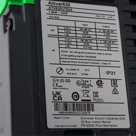 ATV630U75N4 Преобразователь частоты Schneider Electric