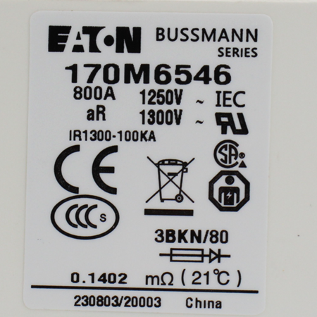 170M6546 Предохранитель быстрый Bussman/Eaton