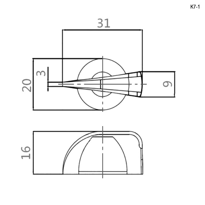 K7-1 клюв (6mm универсальные)