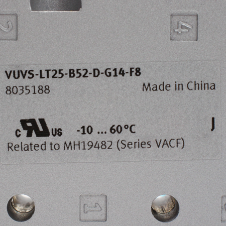VUVS-LT25-B52-D-G14-F8 Распределитель с электромагнитным управлением Festo