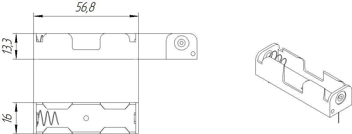 BH311 одна батарея АА (BH613)