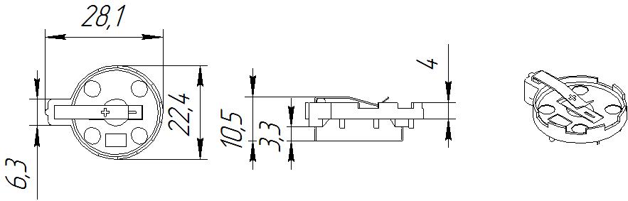 BH1060 одна батарея CR2032
