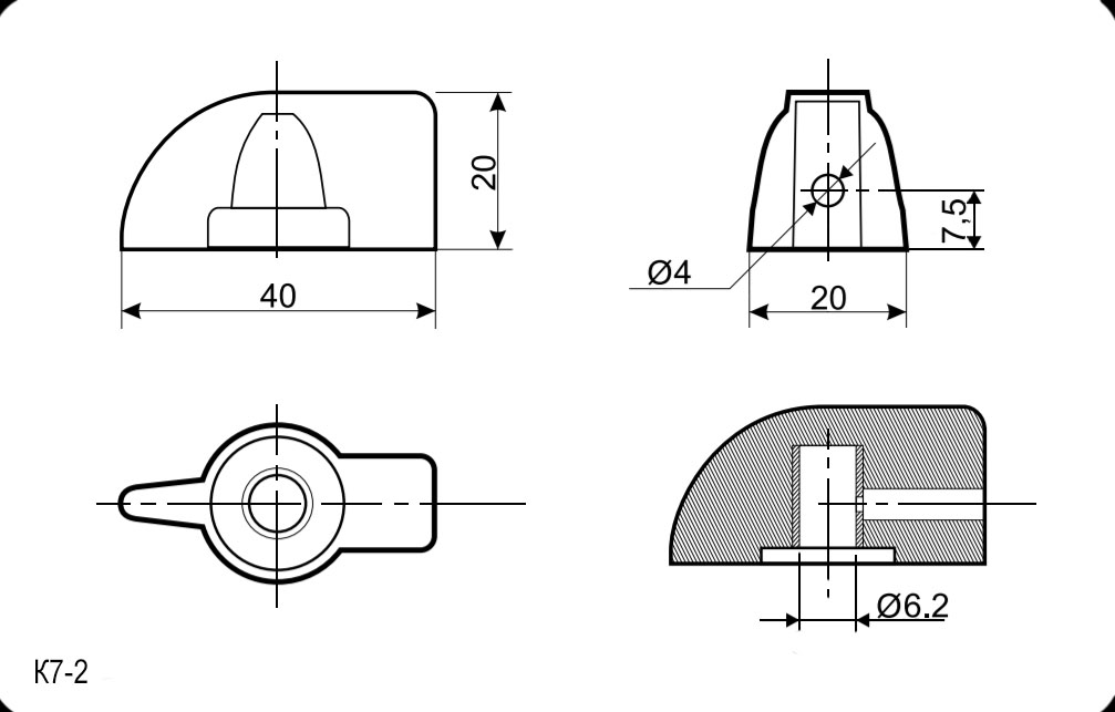 K7-2 клюв (6mm универсальные)