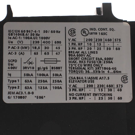 3RT1044-1BB40 Контактор трехполюсный Siemens