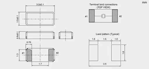 NX3215SA-32.768K-20ppm-45KOhm-12.5pF