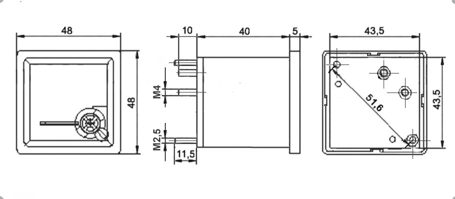 Вольтметр   15В   (48х48)