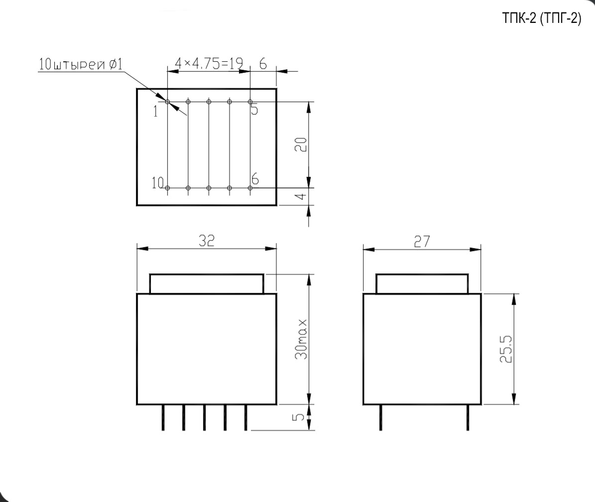 ТПК-2 (ТПГ-2) 10.5V (аналог)