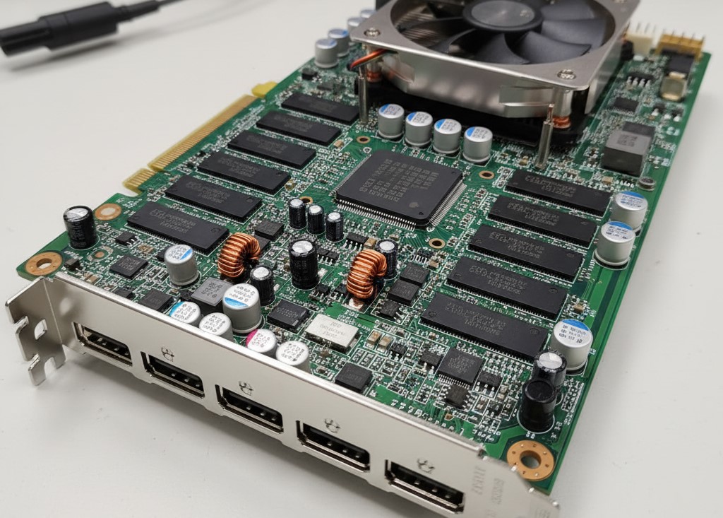 Пример печатной платы - видеокарта